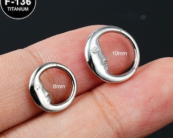 Anel de septo de titânio 16G/Argola Hélice/Argola Tragus/Argola Rook/1 peça/Brinco de concha/Brinco minimalista/Joia Tragus/Presente para ela/Argola