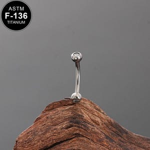 16G TYTAN CZ Wewnętrznie gwintowany zakrzywiony sztanga/kolczyk do chrząstki/minimalistyczny design/kolczyk Rook/kółko do brwi/pręt Rook/biżuteria do brwi
