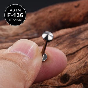 14G Titanium Tongue Bar/Tongue Piercing/Tongue Jewelry/1PCS/Tongue Ring/Barbell jewelry/Straight Barbell/Internally Threaded/Gift For Her