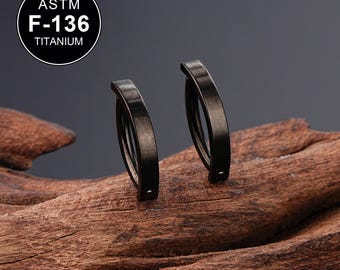 Clicker pour nombril noir 14 g/anneau de nombril inversé/bijoux de nombril/cercles de ventre/piercing barre de ventre incurvée articulée/anneau de nombril/1 pièces/cadeau