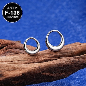 Bague de septum épaisse en titane 16G/Cliquetis de septum articulé/Bijoux de septum épais/Piercing de septum lune/Daith Hoop/Bijoux minimaliste/Cadeau