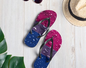 Bisexual Flag Flip-Flops