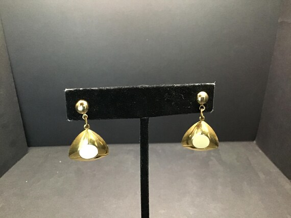 Two pairs of Vintage Gold tone Earrings - image 3