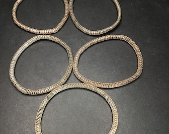 Five Vintage Gold tone Bracelets