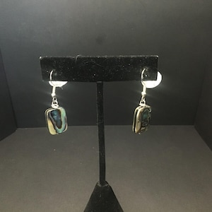 Vintage Abalone Earrings