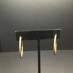 Gold Wash Sterling Silver Hoop Earrings