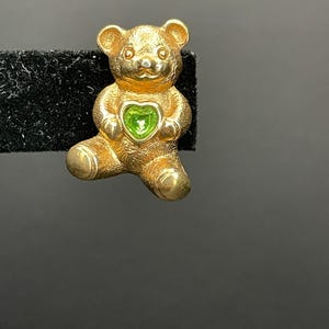 Vintage Gold Tone Bear Pin