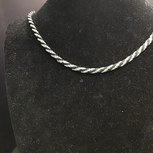 Vintage Trafarl Twist Chains Gold tone and Silver tone Necklace