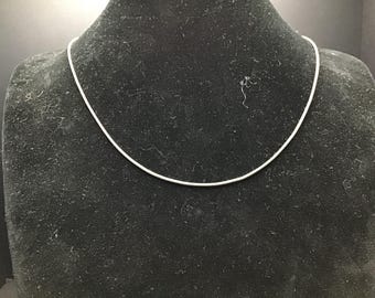Sterling Silver Chain With Clasp Unisex 20