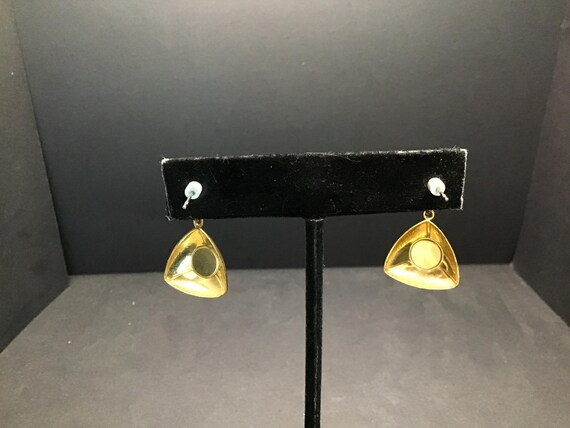 Two pairs of Vintage Gold tone Earrings - image 4