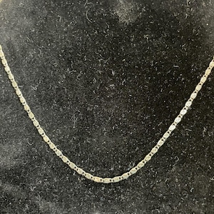 Vintage Silver Plated Chain Necklace