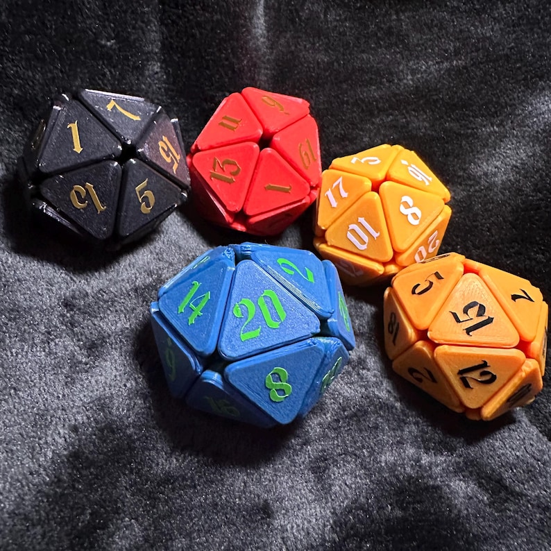 D20 Fidget Dice - Etsy