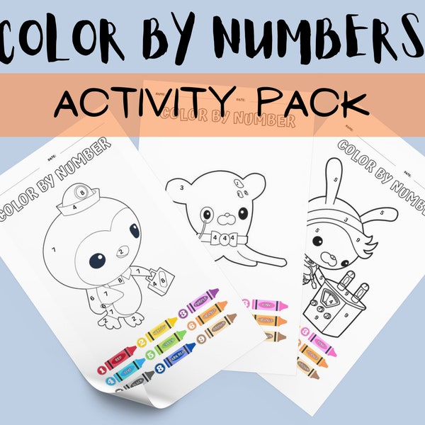 Color by numbers with the Octonauts