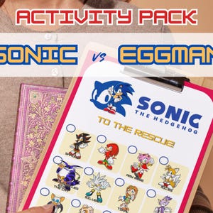 Sonic vs Eggman Scavenger hunt Activity pack