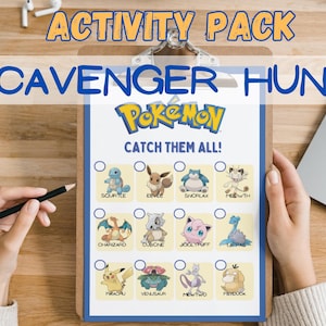 Paquete de actividades de búsqueda del tesoro de Pokémon