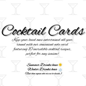 Digital Download 10 Classic Cocktail Recipes: Mixology Made Easy, Summer Cocktails, Party Ready Recipes