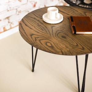 Moderner Massivholz Couchtisch Rustikale Bauernhaus Dekor Handgefertigte Wohnmöbel Natürliches Finish Wohnzimmer Nachttisch Tisch Einzigartige