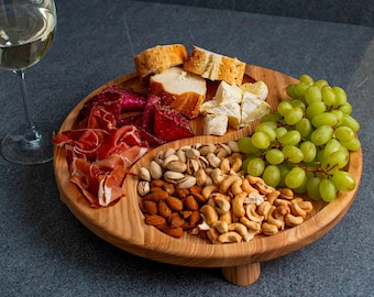 Wooden Snack Plate Cheese Board Set Charcuterie Utensils Serving Fruit Platter Custom Table Decor Kitchen Accessories Housewarming Gift