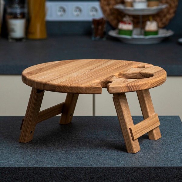 Wooden Cheese and Wine Table - Etsy