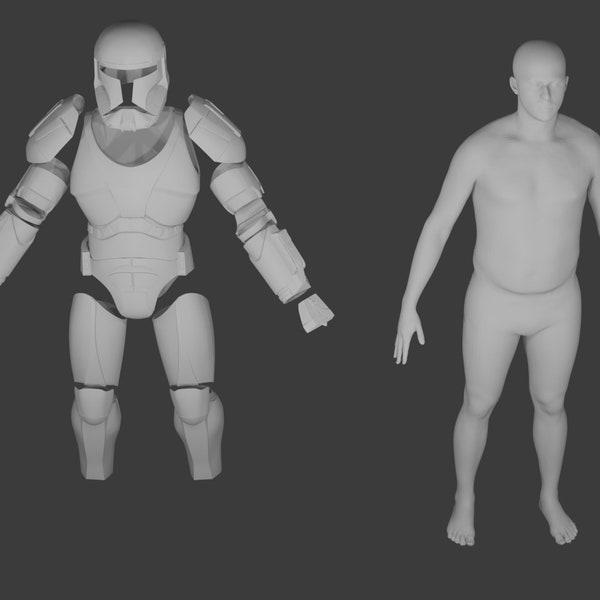 Clone Commando Full Armor Set Star Wars STL Files for 3D Printing