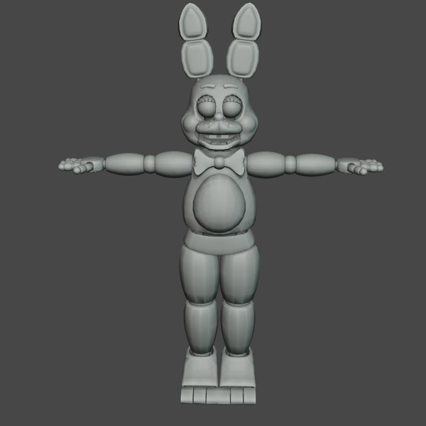 Toy Bonnie Five Night's at Freddys 2 Cosplay / Furry / Animatronic STL Files for 3D Printing or animation FNAF