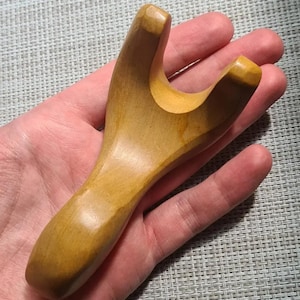 Handheld Wooden Massager | Shiatsu Neck & Back Massager | Aloe Wood Massage Tool | Trigger Point Body Massager | Manual Stress Relief Tool