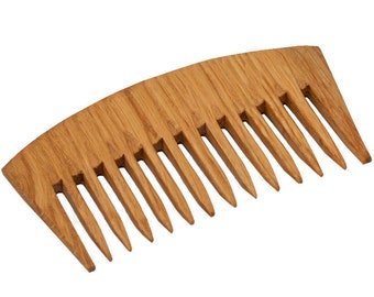 Holz Bartkamm, breite Zähne, Haarbürste, 13 cm - Gesundheit und Pflege