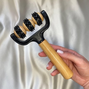 Wooden Massage Roller, Full Body Roller Massager, Facial Massager, Relaxation and Stress Relief, Handheld Massage Tool, Massage lovers Gift
