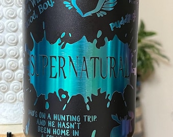 40oz Supernatural Inspired Tumbler with Handle & Straw, Gift For Him, Gift For Her, Personalized Gifts, Bridesmaid Tumbler,40oz tumbler cup