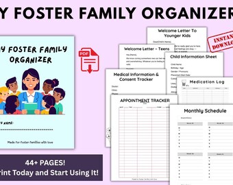 Foster Child Appointment Tracker / Binder Organization - Etsy