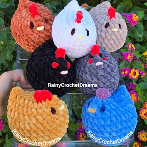 Stardew Valley chickens: 4-5&quot;, PLEASE read entire item description before purchasing! Crochet chicken, Stardew plushie, Video gamer gift