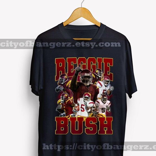 Reggie Bush v3 USC Trojans Fight On Vintage TShirt Throwback 90s Shirt Homage Retro Classic Bootleg Unisex Gift College Football Dreamathon