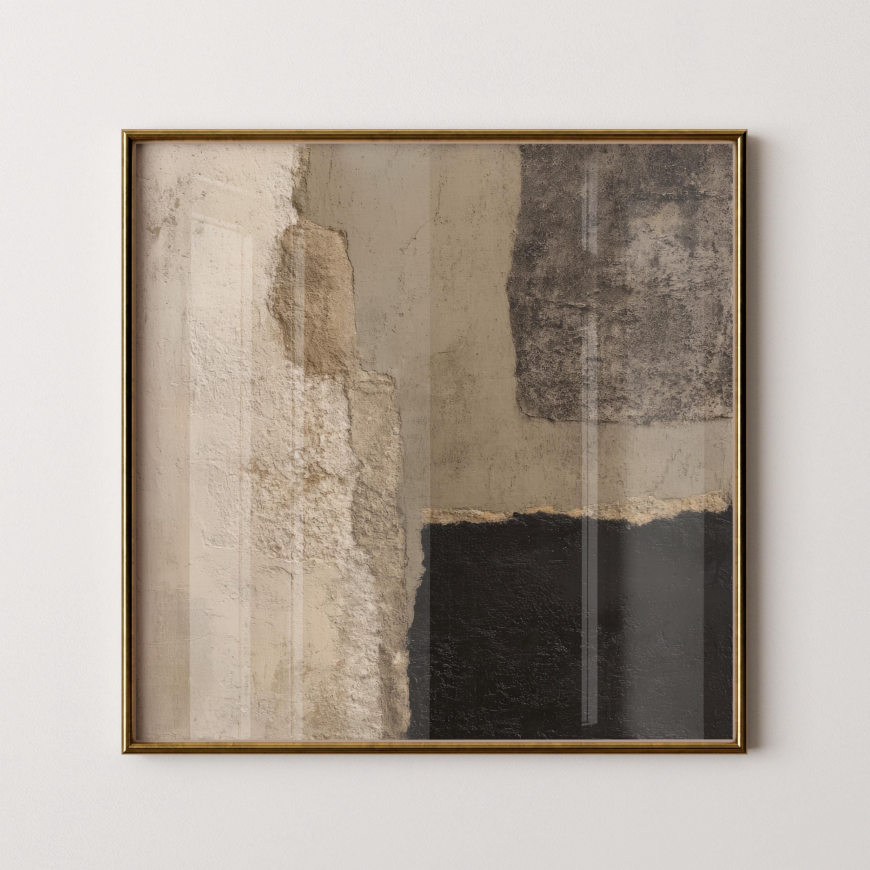 Textured Wabi Sabi Wall Art | Beige Minimalist Print | Neutral Abstract ...