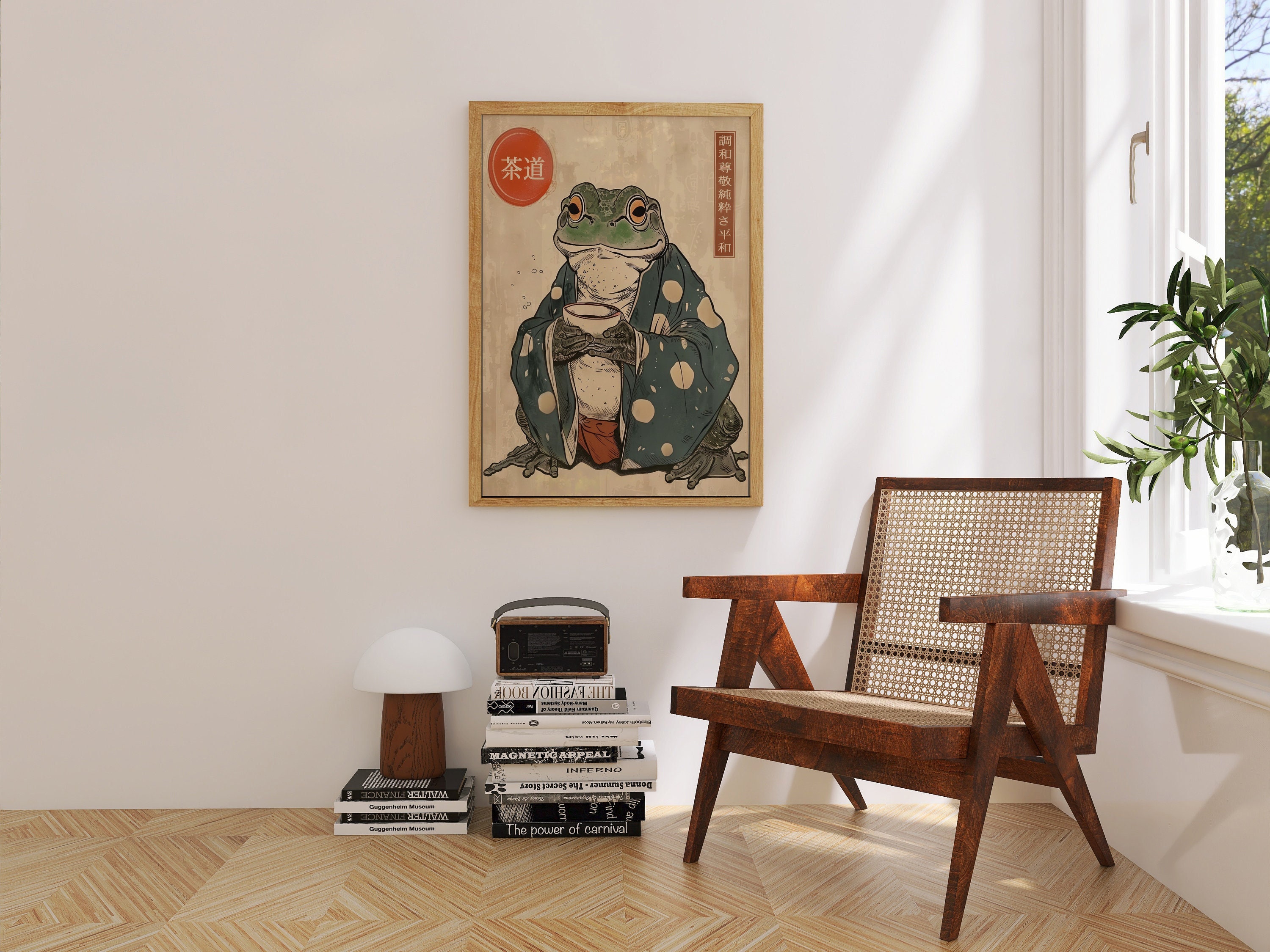 Tea Ceremony Frog, Japanese Frog Art, Vintage Frog Poster, Ukiyo-e Frog ...