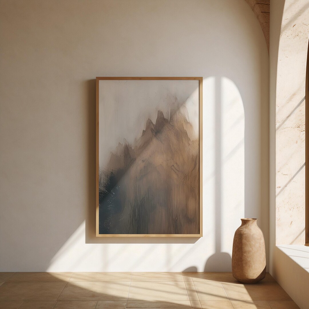 Wabi Sabi Wall Art, Japandi Beige Abstract Print (digital Download) - Etsy