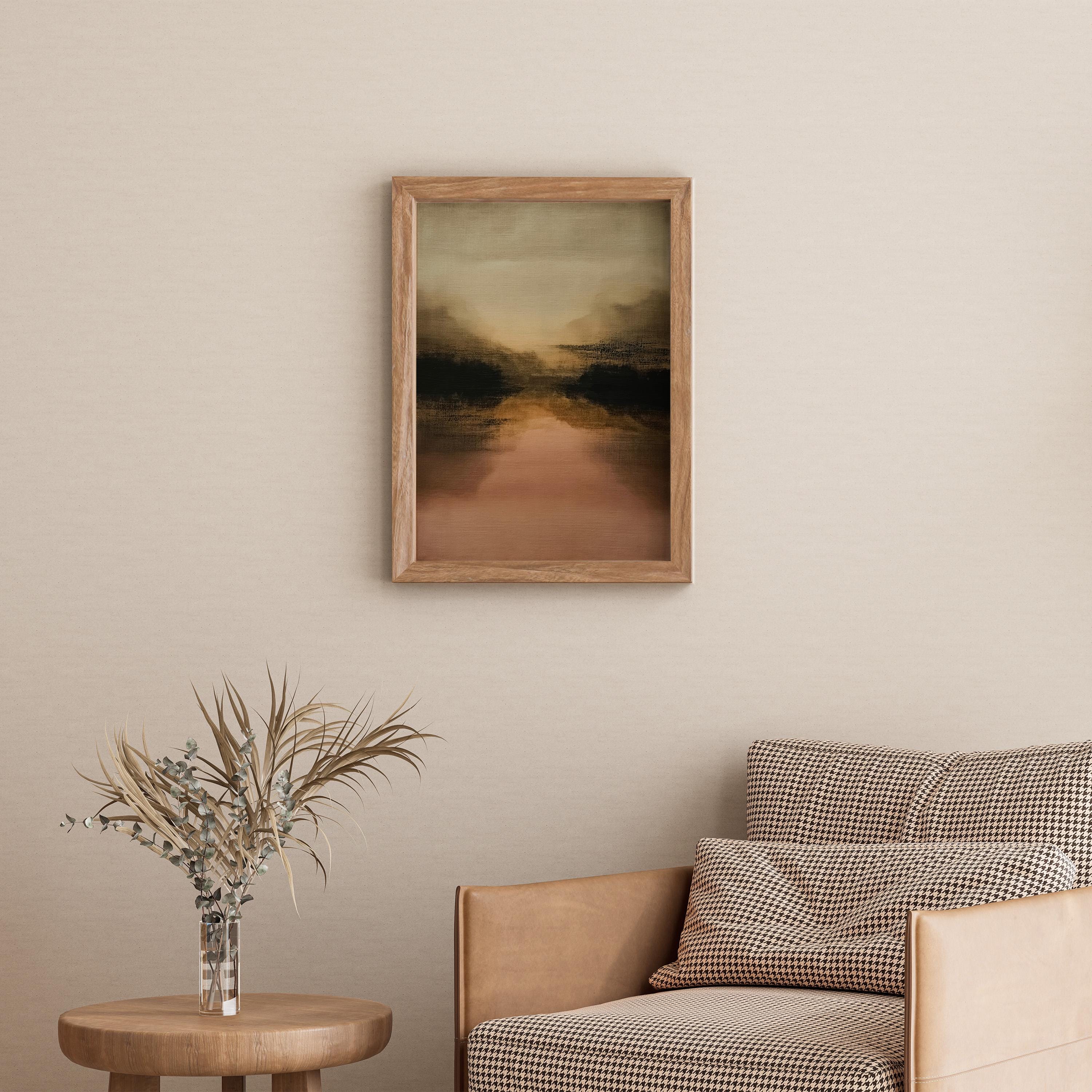 Wabi Sabi Landscape Art Print | Neutral Japandi Wall Decor (digital ...