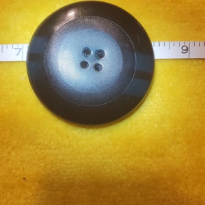 Two Large Celluloid Buttons Racing Stripe Audio Waves image 5