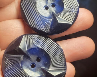 Art Deco Twins 1-1/2" celluloïd