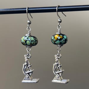 Microscope Earrings