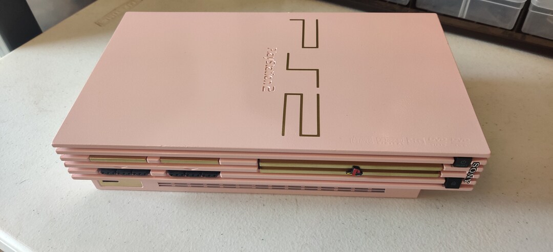 PS2 Playstation 2 Console Light Pink and Gold - Etsy
