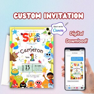 Personalized Cocomelon Birthday Party Invitation – Digital 'You Print' – 1st Birthday