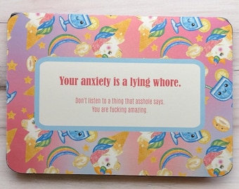 Snarky Anxiety Greeting Card | Encouragement with Edge (5x7)