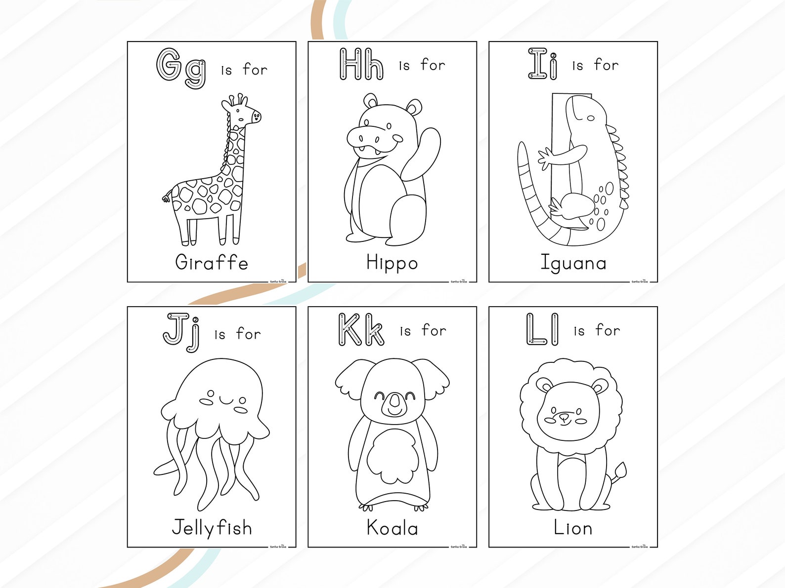 ABC Tracing, Alphabet Tracing, Animal Coloring Book, Printable Coloring ...