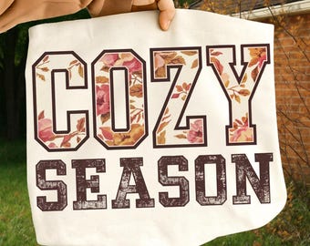 Cozy Season Png, Fall Vibes Png, Preppy Fall Sublimation, Boho Fall Pumpkin Png, Autumn Season Png, Retro Fall Png, Fall Autumn Shirt Design