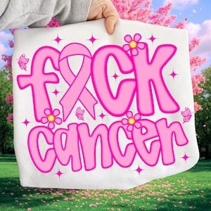 F * ck Krebs Png, Im Oktober tragen wir Pink, Brustkrebs T-Shirt, Brustkrebs Png, Pink Out Png, Pink Ribbon Png, Brustkrebs Png