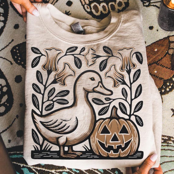 Goose Halloween Fall Png, Halloween Silly Goose Floral Boho, Halloween Goose Sublimation Design, Funny Goose Halloween Png, Funny Fall Png