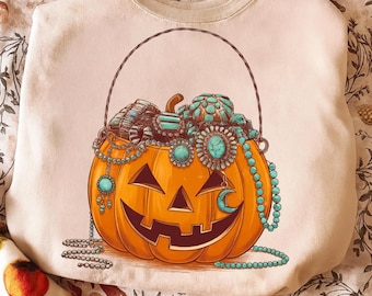 Calabaza occidental Png, Otoño campestre Png, Especias de calabaza Png, Otoño Png, Hola Halloween Occidental Png, Piel de vaca, Turquesa, Calabaza de joyería Png