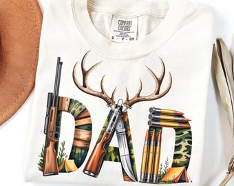 Herten jagen Camo Dad png, vintage hertenjacht ontwerp, Vaderdag png-sublimatie, sublimatie hertenjager, Camo herten papa png-shirt