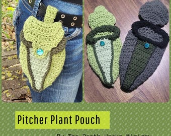 Crochet Pitcher Plant Pouch
