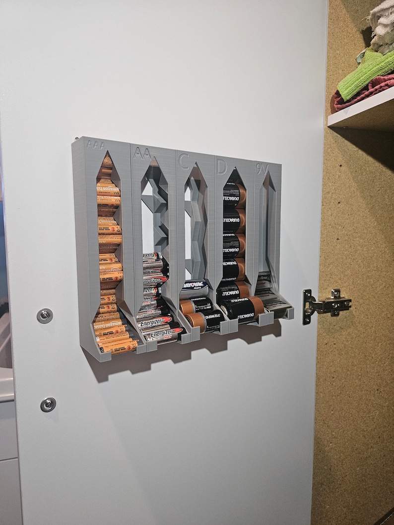 Деревянный диспенсер с полкой для хранения батареек: обзор и идея для организации